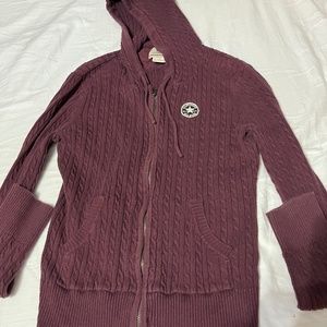Vintage Converse burgundy zip up
